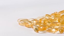 Cod oil close-up Stock Footage