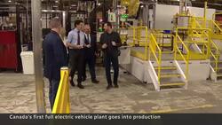 Canada's first full electric vehicle plant goes into production News Clip