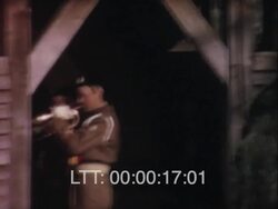 Two Young Soldiers Come Home Stock Footage