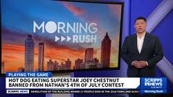 Beef with the champ: Joey Chestnut 'gutted' to hear of exclusion from famed hot dog eating contest News Clip
