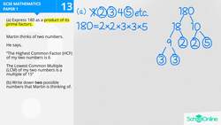 GCSE Secondary Maths Age 13-17 - Number: Prime Factors - Explained Instructional Video
