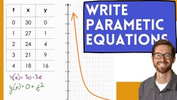 Write Parametric Equations Given Table Instructional Video