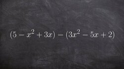 Learn how to subtract two polynomials using two different methods Instructional Video