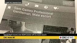 Court fight looms over $1M estate left to male escort News Clip