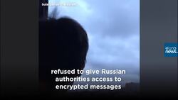 Russians protest Moscow's Telegram ban with paper planes News Clip