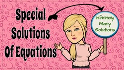 Special Solutions of Linear Equations Instructional Video