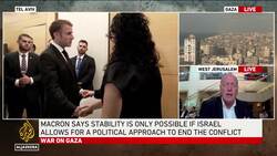 Macron says stability is only possible if Israel allows for a political approach to end the conflict News Clip