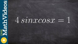 Pre-Calculus - How to Solve an Equation Using Double Angles Instructional Video