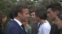 CLEAN : Macron visits vocational high school ahead of reform announcement News Clip