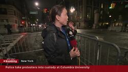 Police enter Columbia University and arrest protesters News Clip