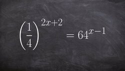 Solving an equation by converting to the same base and using equality Instructional Video