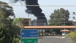 CLEAN : Smoke billows as fire breaks out at Lebanon fuel storage facilities News Clip