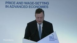 ECB's Draghi on Patience in Timing of First Rate Hike: Statement News Clip