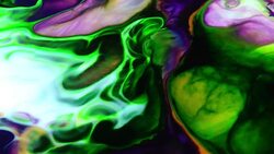 Abstract Colorful Mixing Oil And Paint Blasting Background Texture Stock Footage