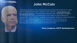 Will NATO headquarters be named after John McCain? News Clip