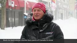 Central Canada digs out from back-to-back snowstorms News Clip
