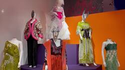 Dame Zandra Rhodes visits Aberdeen to celebrate her 50 years in fashion News Clip