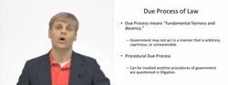 Understanding the Due Process Clause and Government Actions Instructional Video