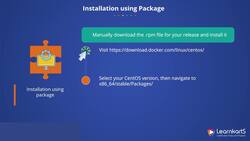 Docker Certified Associate Certification Training Course - Docker Installation on CentOS Using Package Instructional Video
