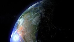 Slow Zoom to Earth Orbit Stock Footage