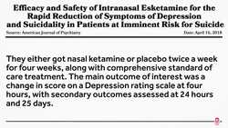 Ketamine Can Be a Fast-Acting Antidepressant Instructional Video