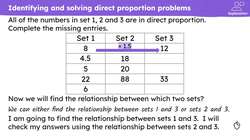 Abstract direct proportion Instructional Video
