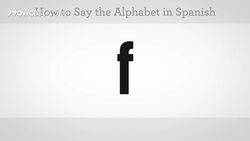 How to Say the Alphabet in Spanish Instructional Video