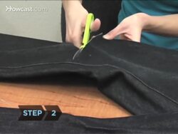 How to Turn Old Jeans into a Skirt Instructional Video