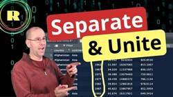 Separate and Unite - manipulate your data with R programming Instructional Video