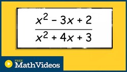 Understand undefined values when trying to simplify a rational expression Instructional Video