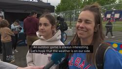 Rain cuts short Montreal's 1st outdoor pro-basketball game News Clip