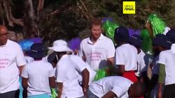 Prince Harry visits Angola in repeat of Diana's iconic 1997 trip. News Clip