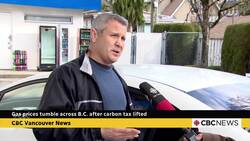 Gas prices tumble across B.C. after carbon tax lifted News Clip