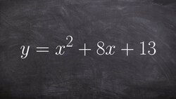 How to use completing the square to solve a quadratic equation Instructional Video