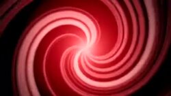 Abstract motion red spiral lines in 80s style Stock Footage