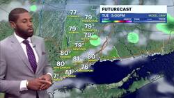 Mostly cloudy and humid today, spotty shower this afternoon News Clip