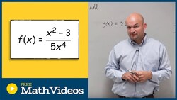 Determine if the rational function is even or odd Instructional Video