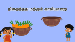Full or Empty - Comparing Containers - Tamil Instructional Video
