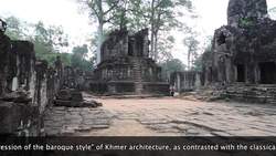 Cambodia, Ancient Angkor - City of Khmer Empire Stock Footage