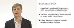 Leasehold Interest in Real Property Instructional Video