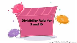 Divisibility Rules for 5 and 10 Instructional Video