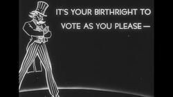 Uncle Sam graphic urges US citizens to vote News Clip