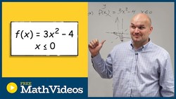 Inverse of quadratic equation with constraint Instructional Video
