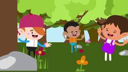 Promenons-nous dans les bois | Loup | Comptine | Chanson | Enfants | Français | French | Kiboomers Instructional Video