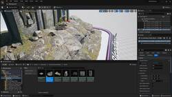 Creating Stunning Environments in Unreal Engine 5 - A Game Artist Bootcamp - Physics-Based Object Scattering in Unreal Engine 5 Instructional Video