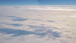 Flight above the clouds in 4k Stock Footage
