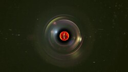 Camera Lens and Fire Eye Stock Footage