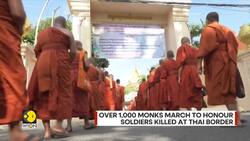 Over 1,000 Buddhist monks honor Cambodia’s fallen soldiers in solemn ceremony News Clip