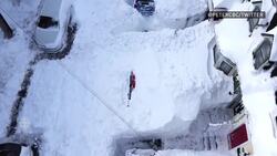 Drone video over St. John's offers dramatic view of snowfall News Clip
