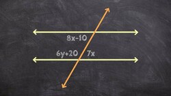 How To Find X and Y with Parallel Angles -Alternate Interior Angles and Supplementary Instructional Video